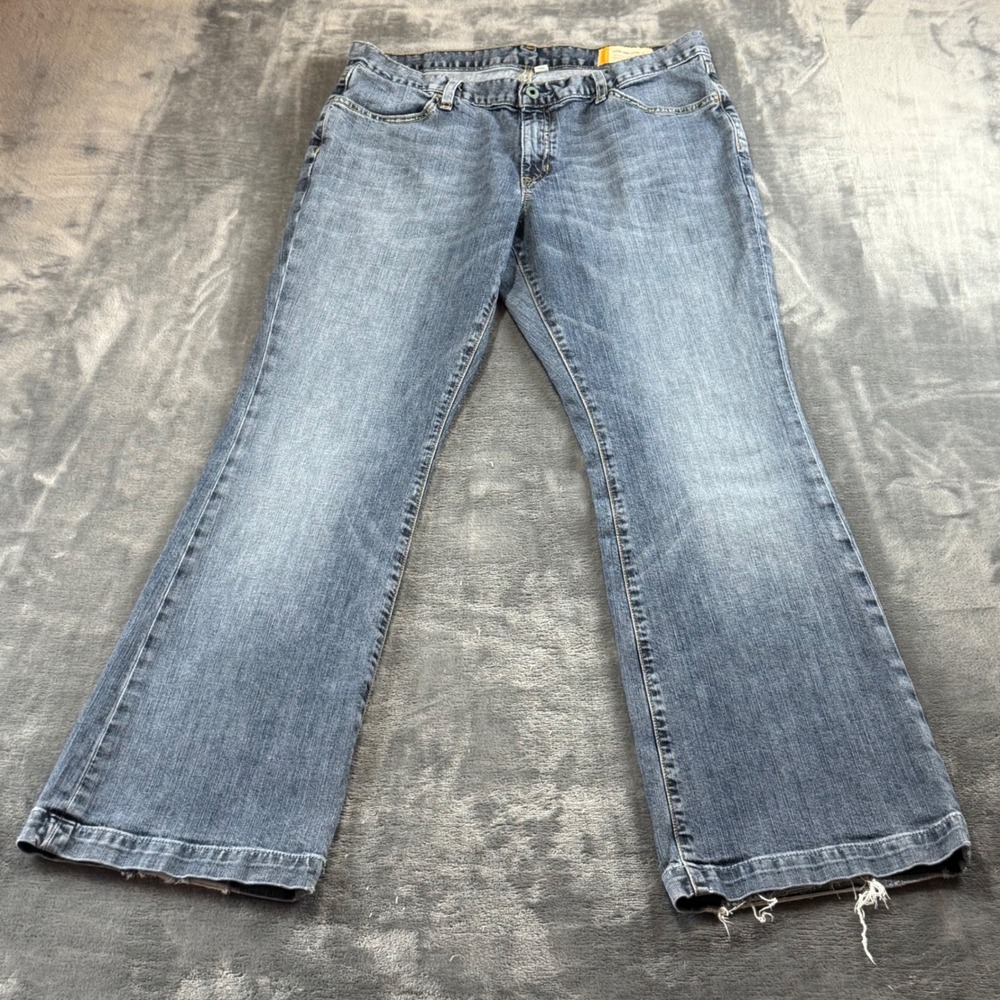 Gap Long and Lean Stretch Jeans Womens 12R Medium Wash Flare Denim 418242-00-2